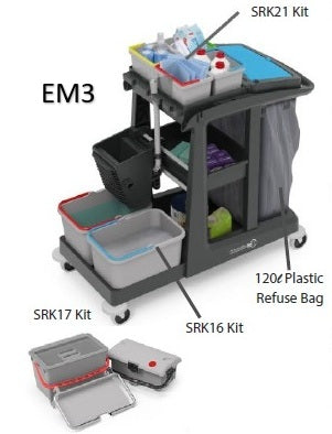 EM5 Numatic EcoMatic Janitorial Trolley