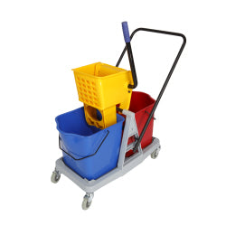 Mop Double Trolley Plastic Frame